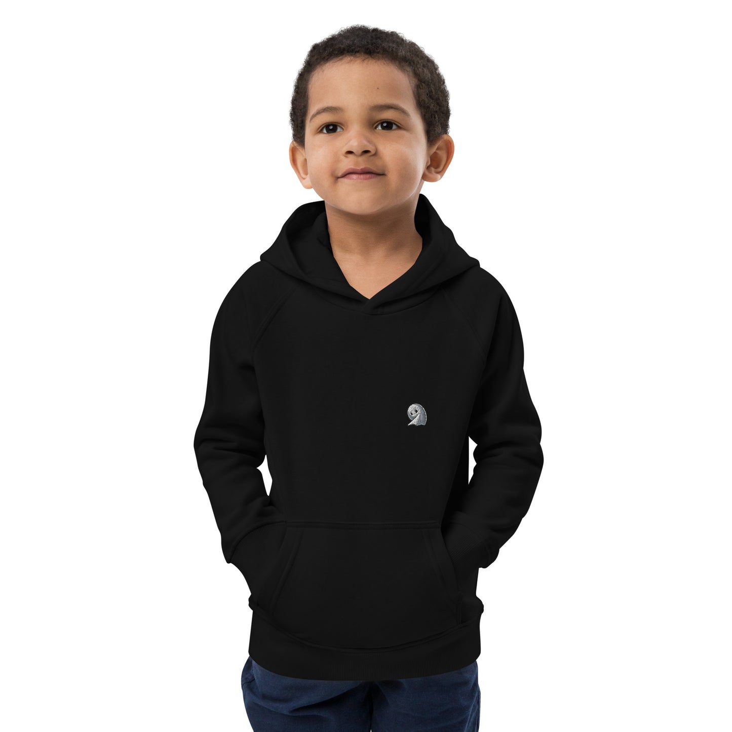 NOMO GHOST Kids Eco Hoodie | Black