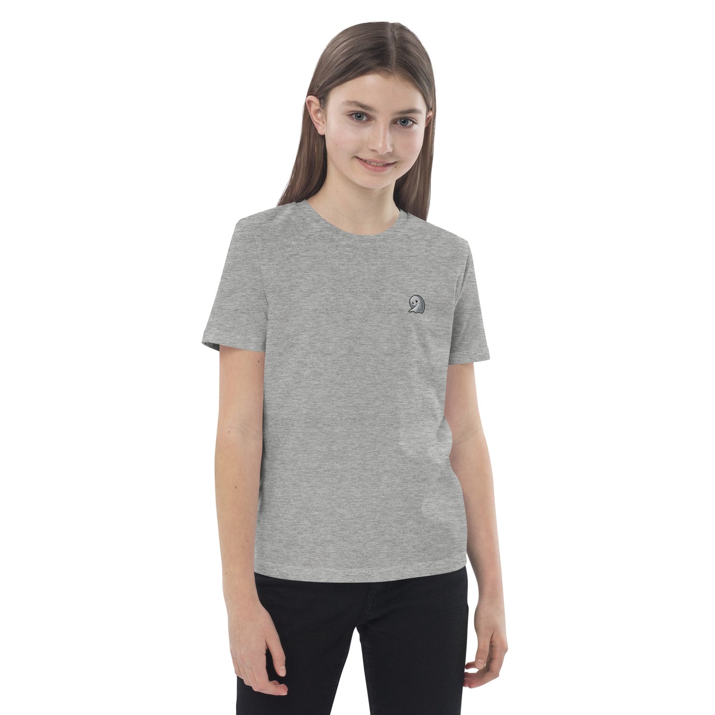 NOMO GHOST Organic Cotton Kids T-Shirt | Grey