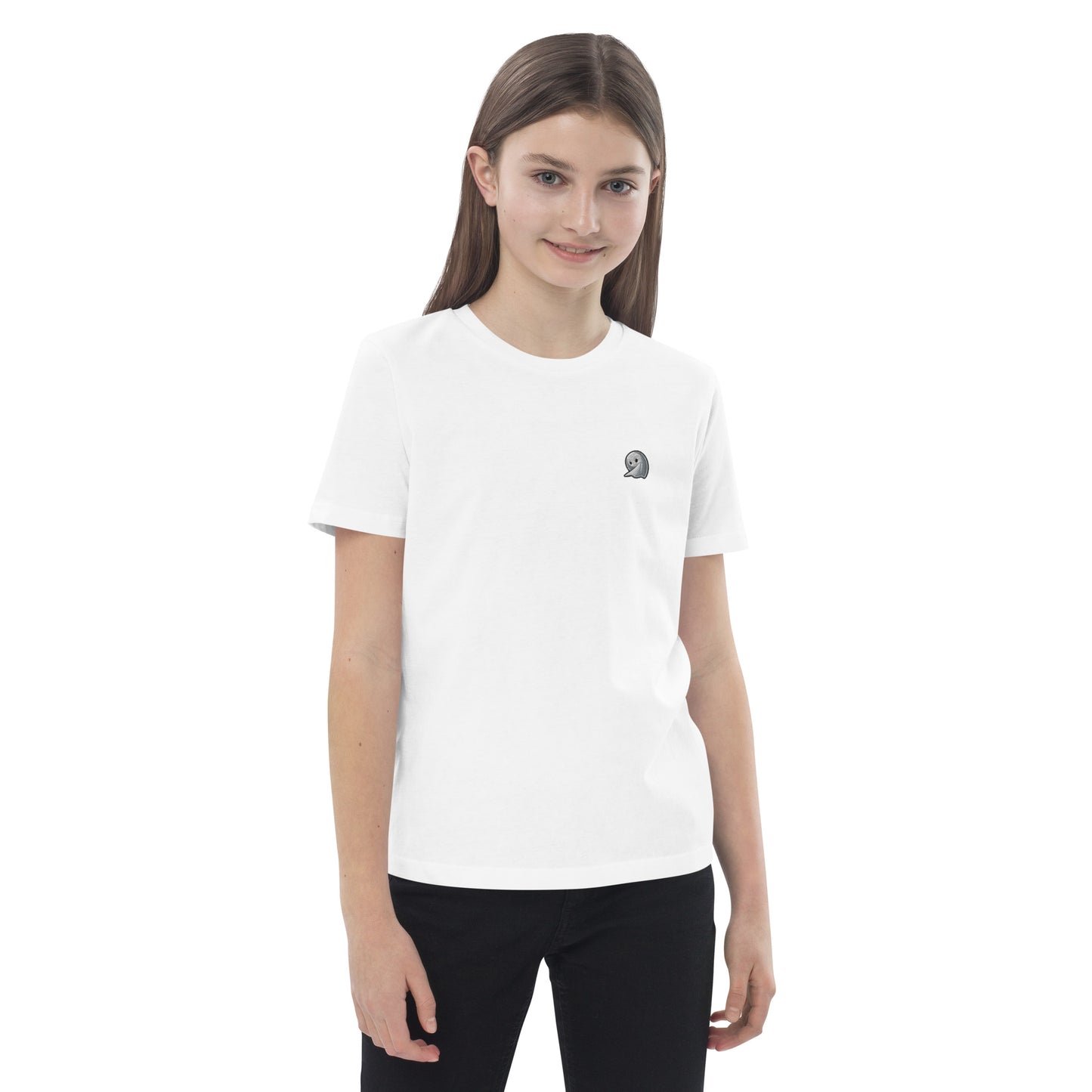 NOMO GHOST Organic Cotton Kids T-Shirt | White