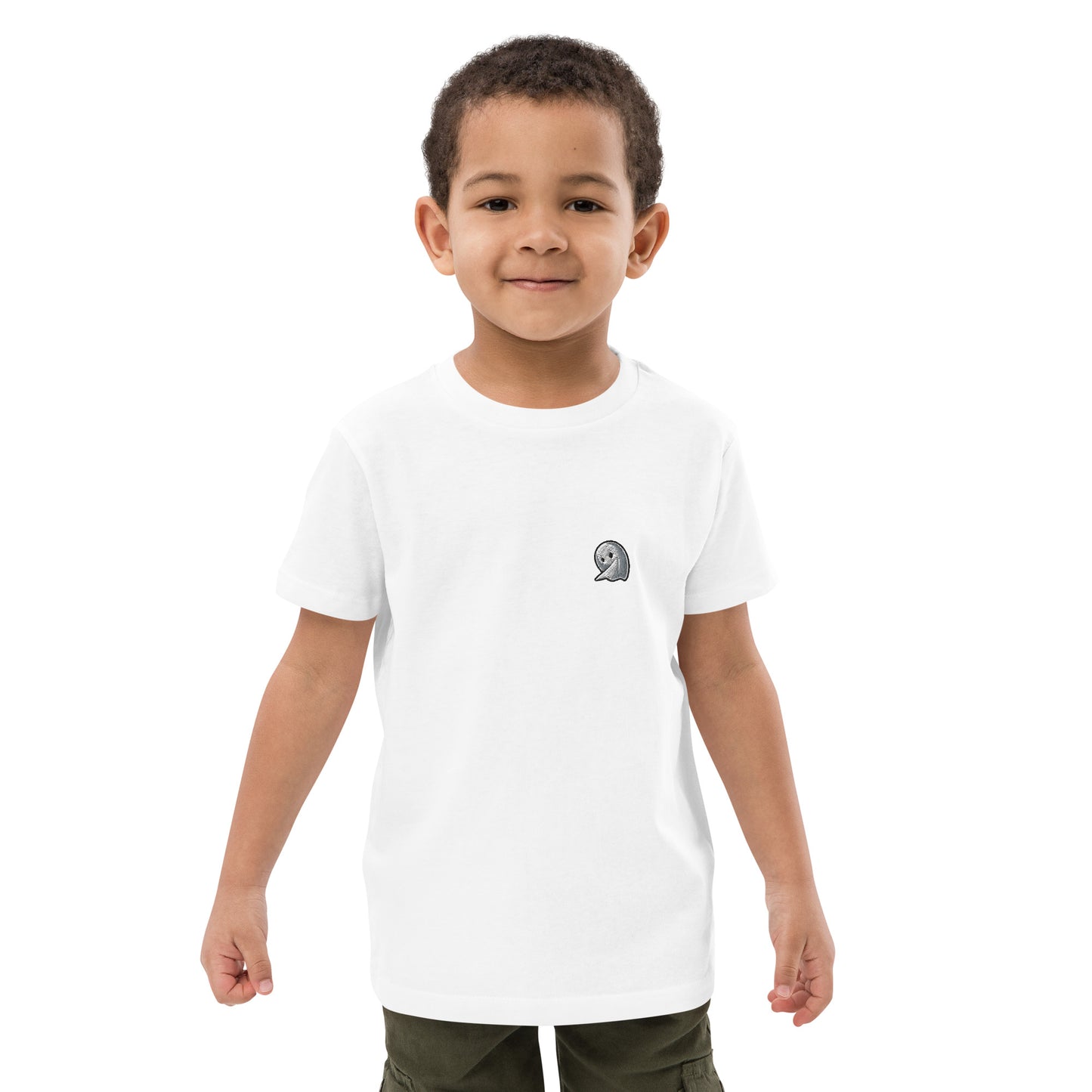 NOMO GHOST Organic Cotton Kids T-Shirt | White