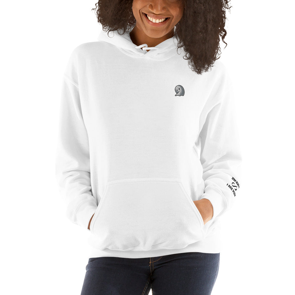 NOMO GHOST Unisex Heavy Blend Hoodie | White