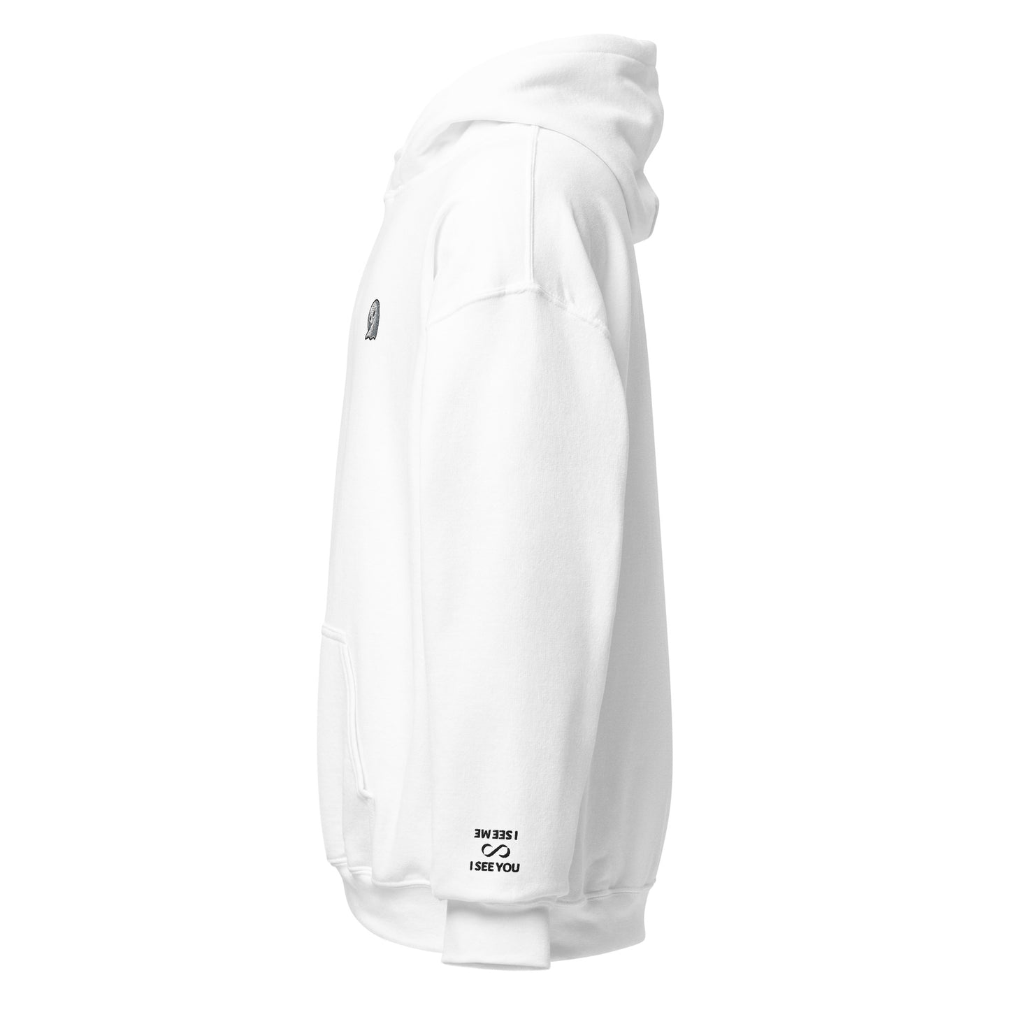 NOMO GHOST Unisex Heavy Blend Hoodie | White