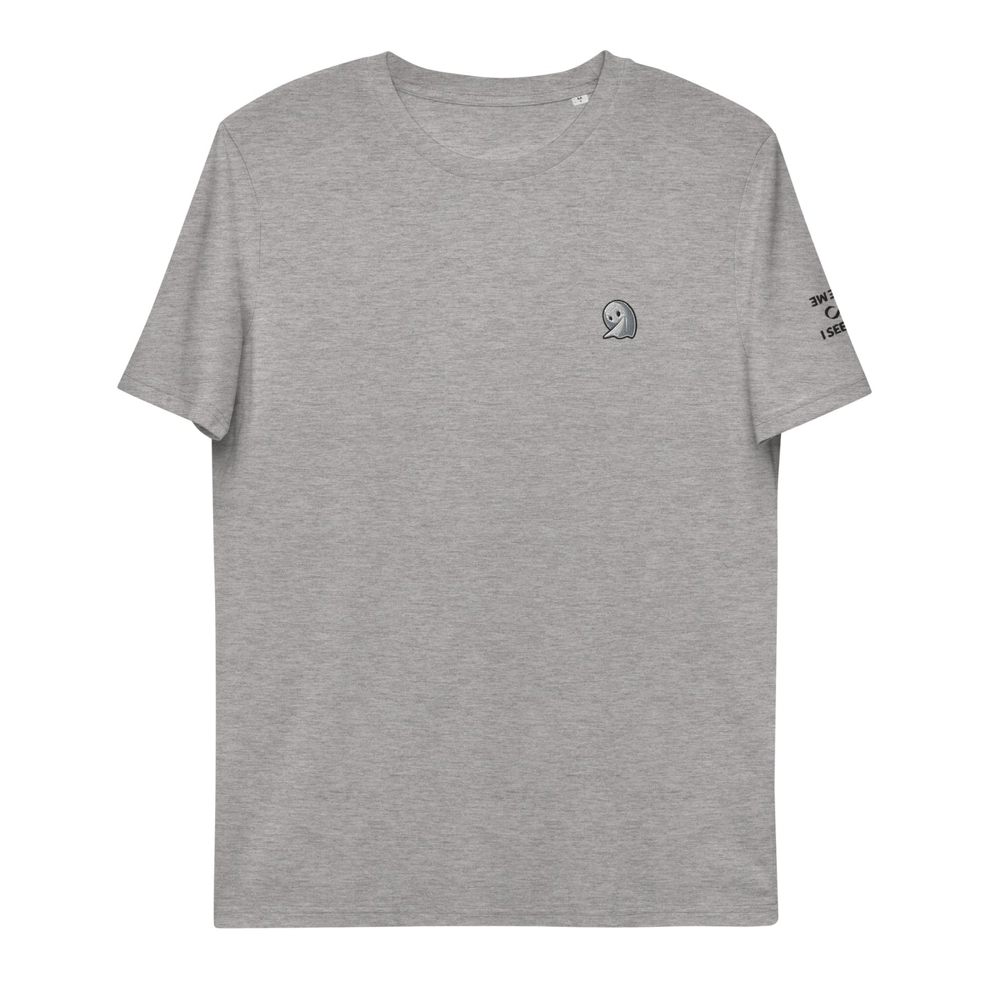 NOMO GHOST Unisex Organic Cotton T-Shirt | Light Grey