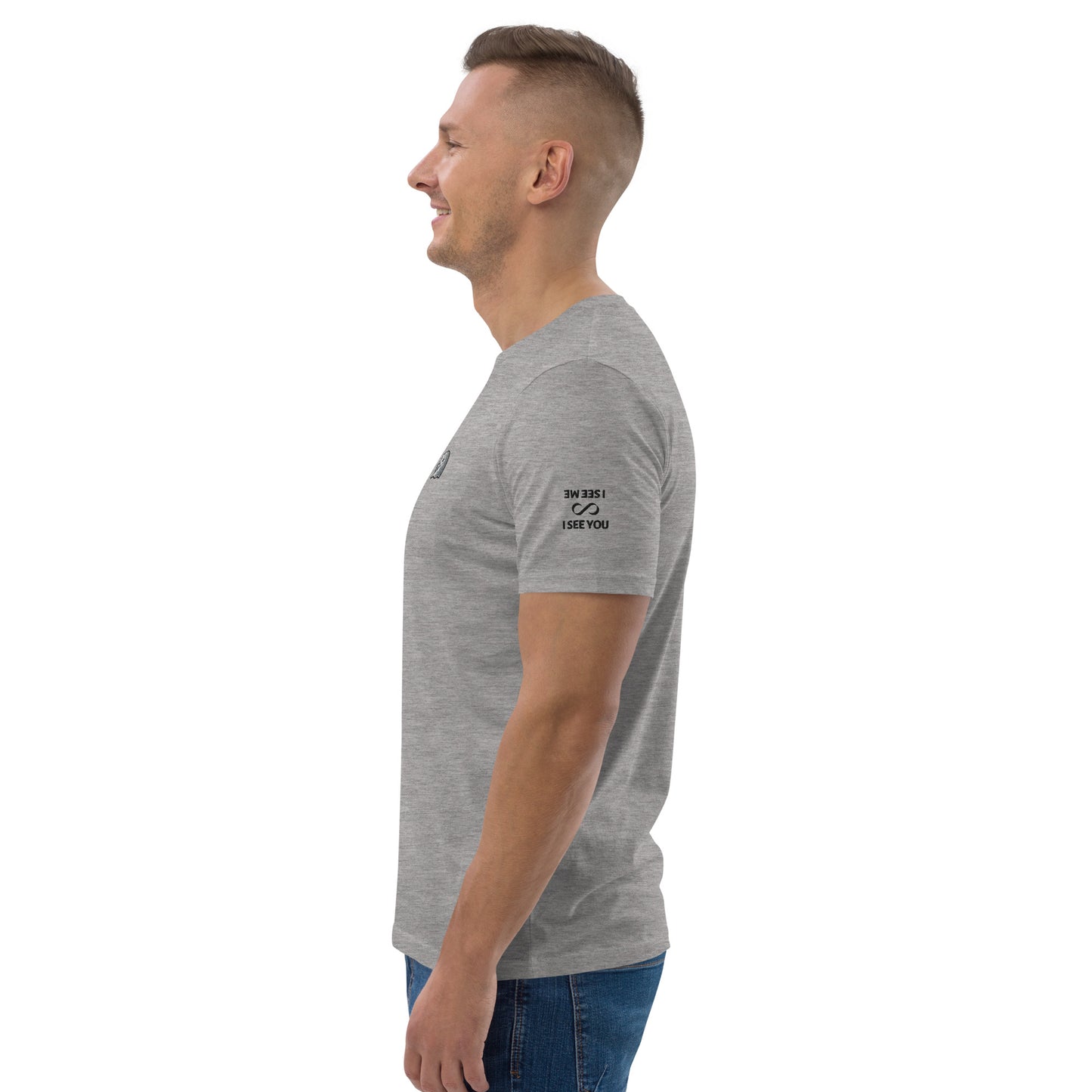 NOMO GHOST Unisex Organic Cotton T-Shirt | Light Grey