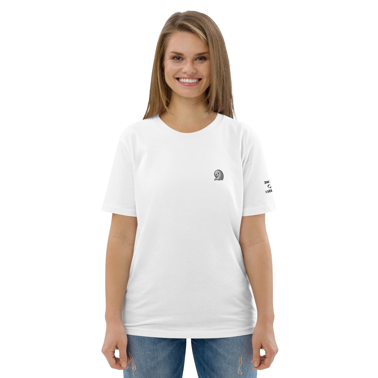 NOMO GHOST Unisex Organic Cotton T-Shirt | White