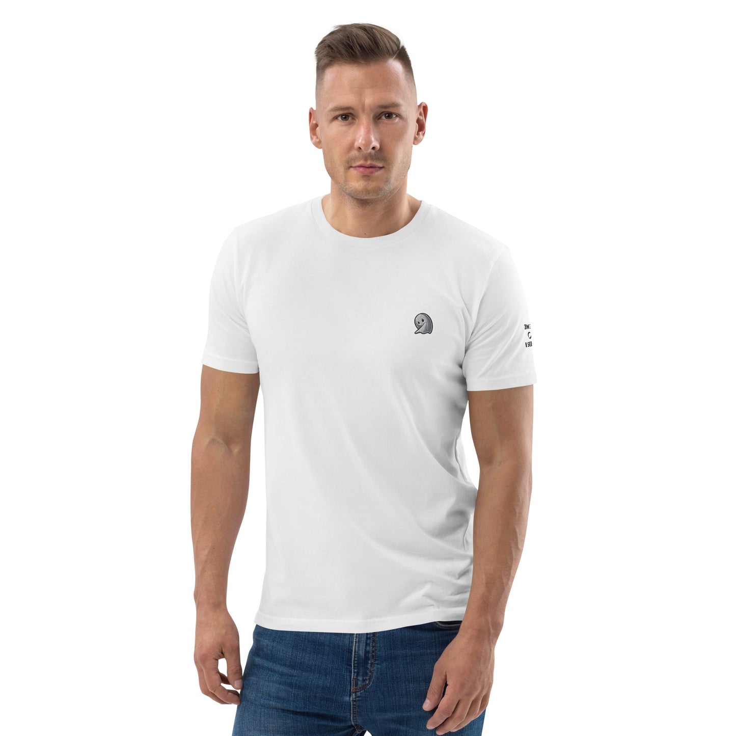 NOMO GHOST Unisex Organic Cotton T-Shirt | White