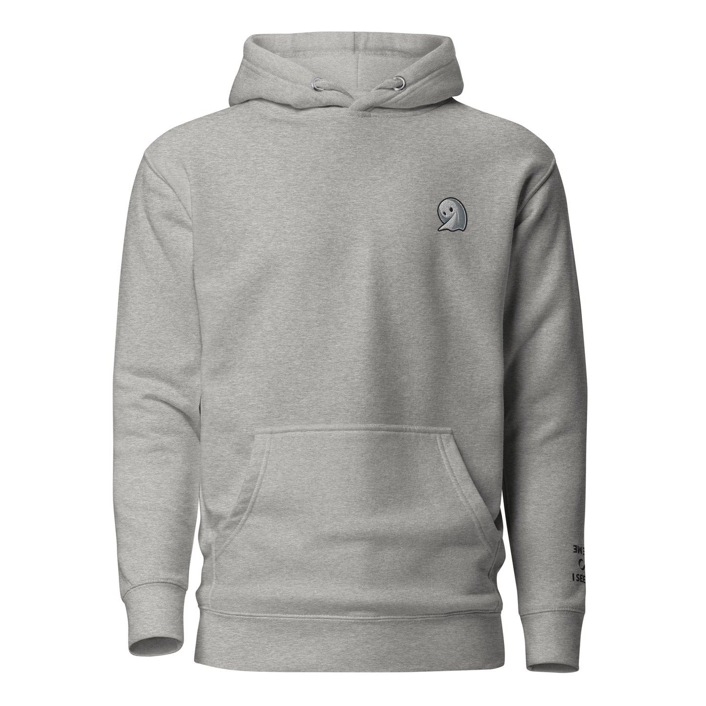 NOMO GHOST Premium Unisex Hoodie | Light Grey