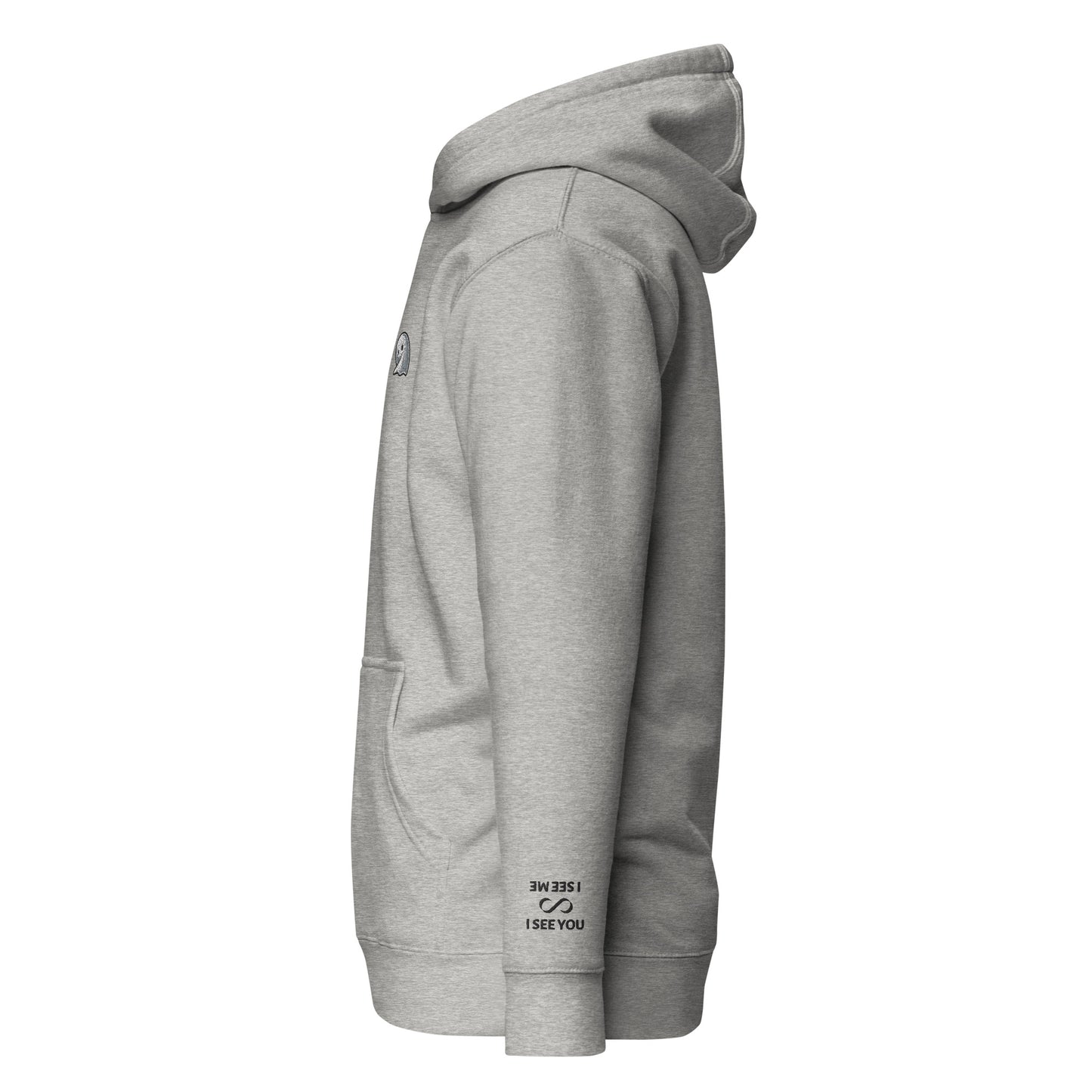 NOMO GHOST Premium Unisex Hoodie | Light Grey