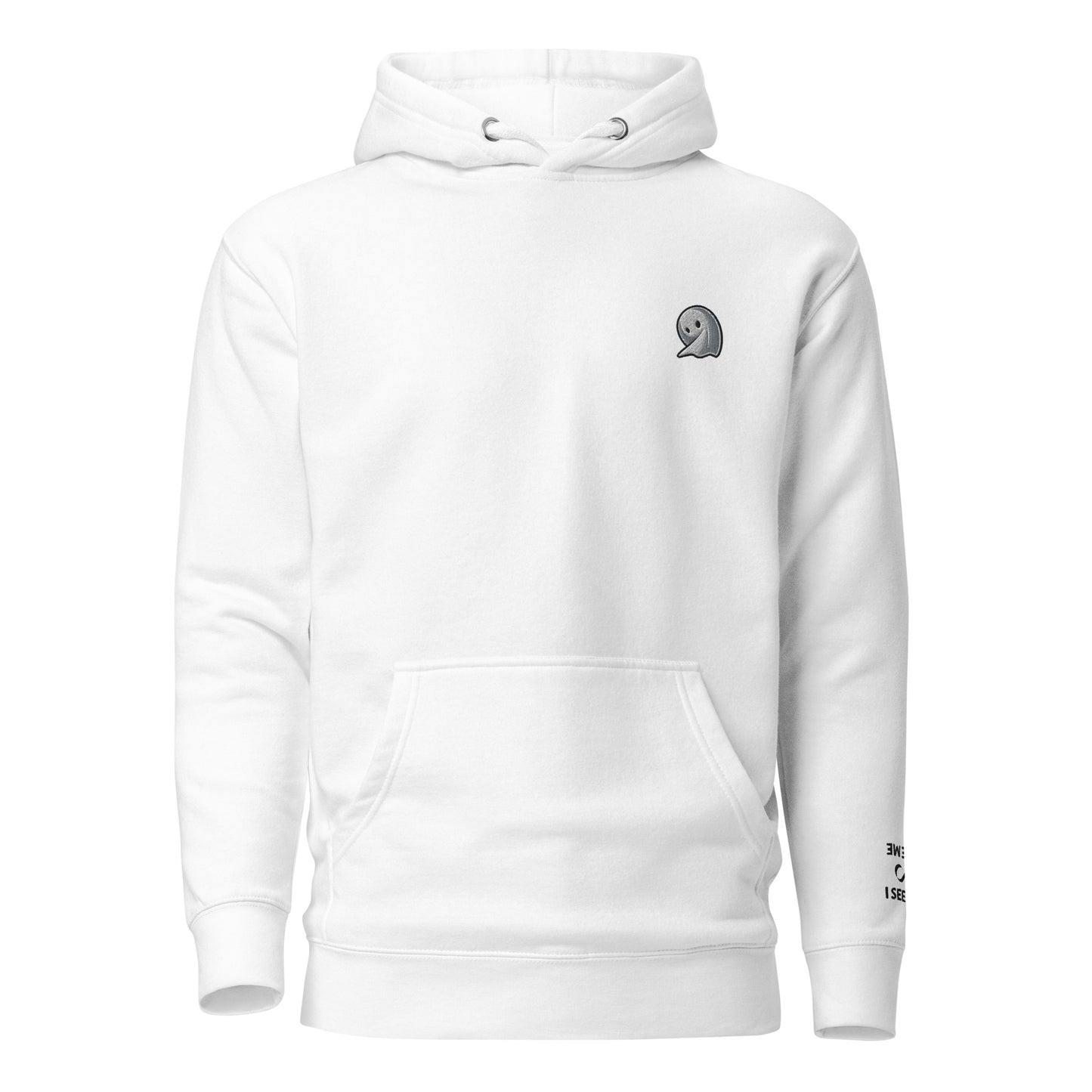 NOMO GHOST Premium Unisex Hoodie | White