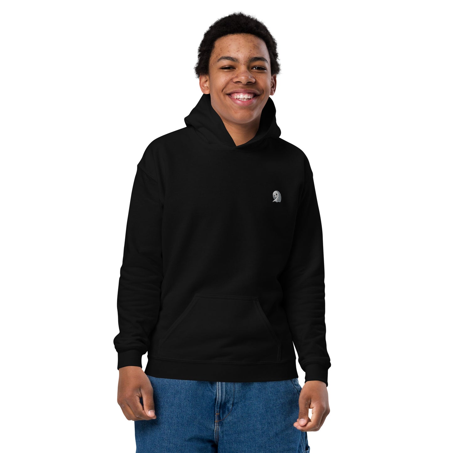 NOMO GHOST Youth Heavy Blend Hoodie | Black