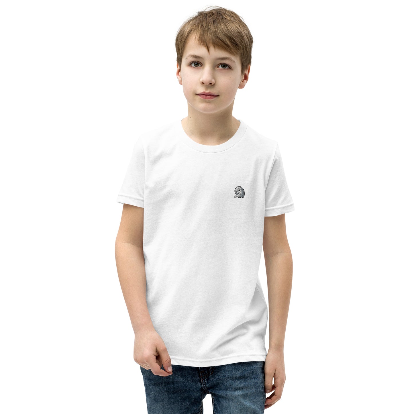 NOMO GHOST Youth Short Sleeve T-Shirt | White